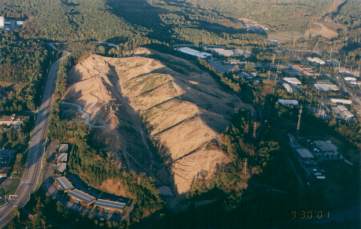Aerial view of Pine Ridge from the west.