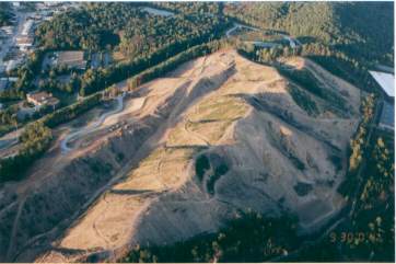 Aerial view from above Pine Ridge.