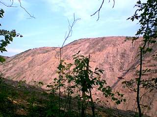 Second of two close-in photos of the ridge.